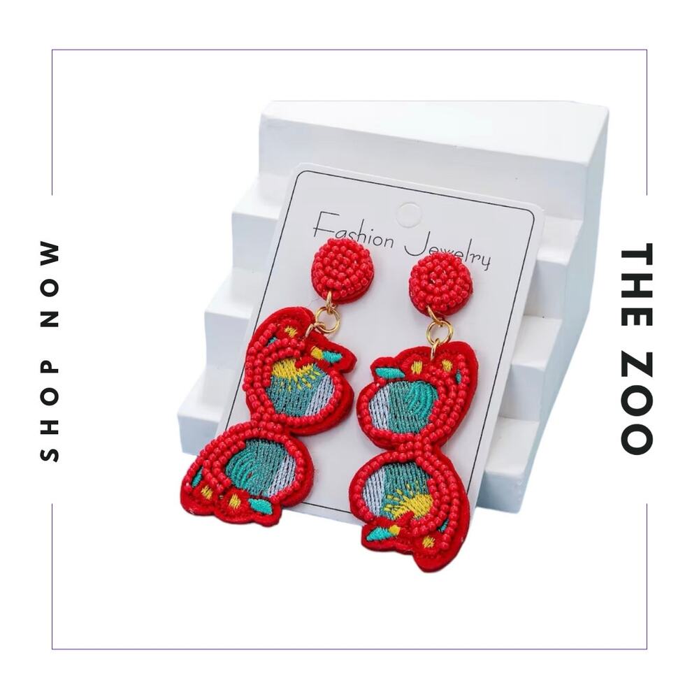 Beaded‎ Sunglasses Earrings